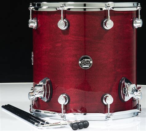 Dw Performance Series 14x14 Floor Tom Cherry Stain