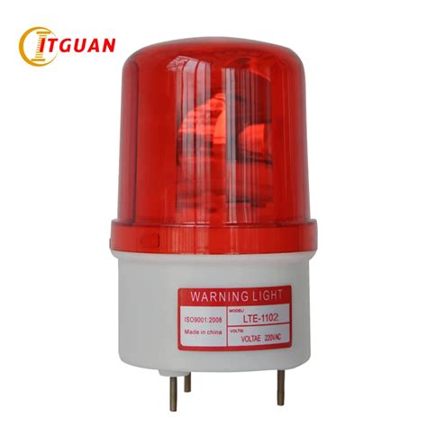 LTE 1102 DC AC12V 380V Rotary Warning Lamp Alarm Indicator Firemen