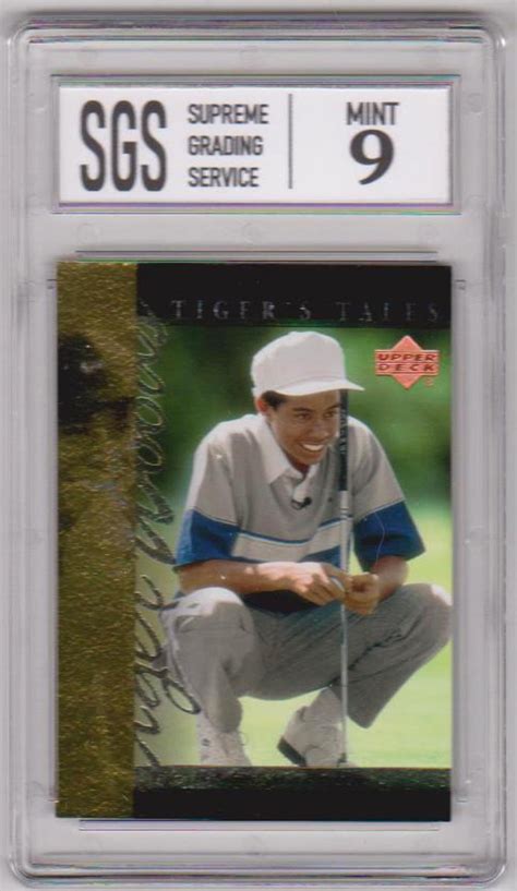 Sold At Auction Graded Mint 9 Tiger Woods 2001 Upper Deck Tiger S