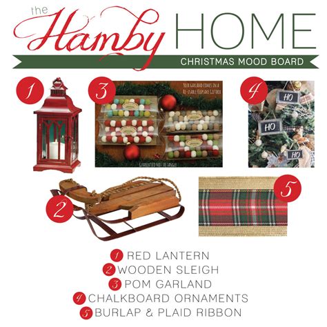 Traditional Christmas Mood Board - The Hamby Home