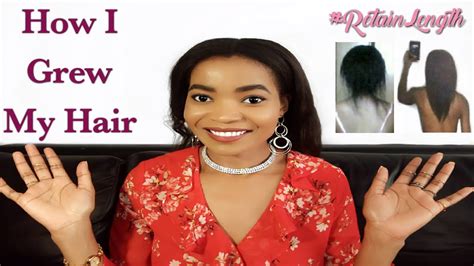 How I Grew My Hair W Products Healthy African Hair Youtube