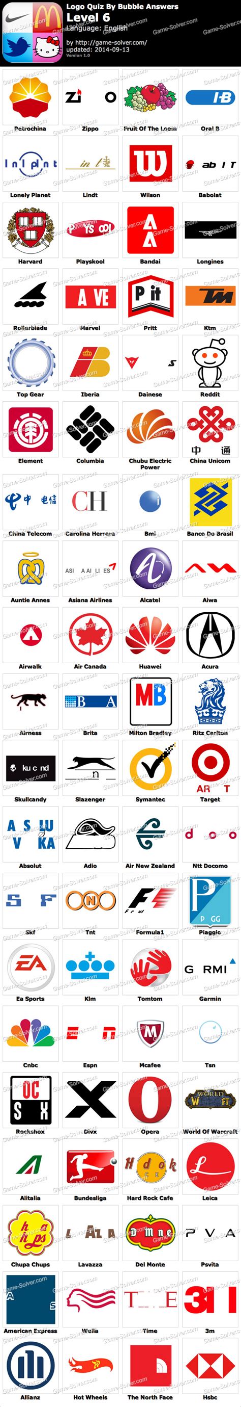 Logo Quiz Level 6 Printable Templates Free