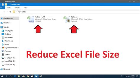 Reduce Excel File Size Without Any Software Youtube