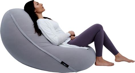 Moon Pod Adult Beanbag Chair Charcoal The Zero Gravity Bean Bag