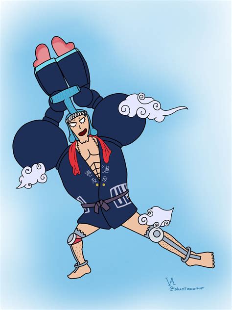 here’s a drawing of wano franky that i did for a commission! : OnePiece
