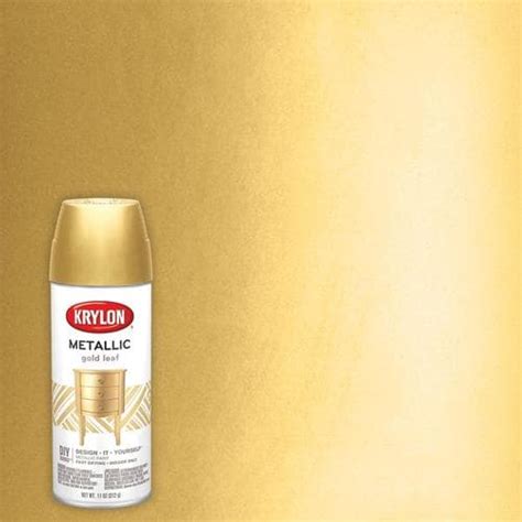 Krylon High Gloss Metallic Gold Leaf Metallic Spray Paint Actual Net