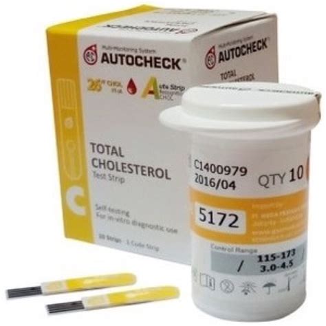 Jual Strip Autocheck Cholesterol Strip Kolesterol Isi Strip