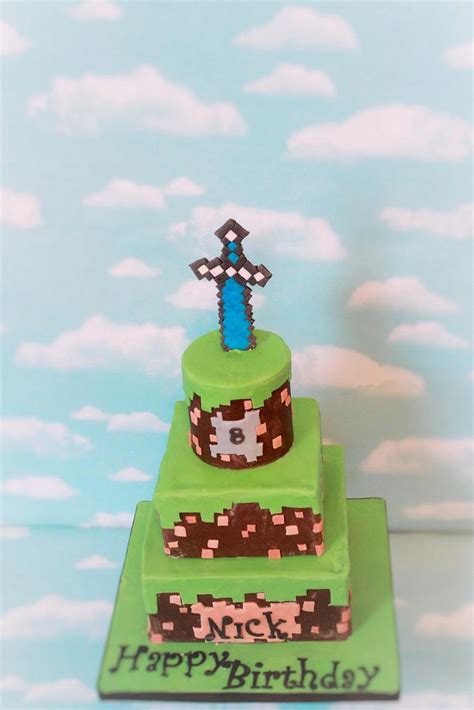 Minecraft Sword Cake Ideas