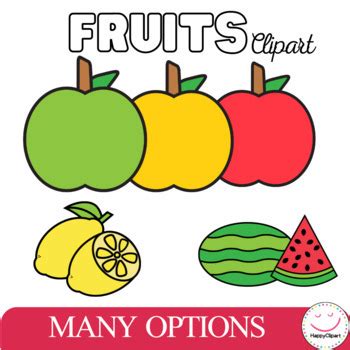 Fruits Clip Art Food Group Clip Art By Happy Clipart TpT