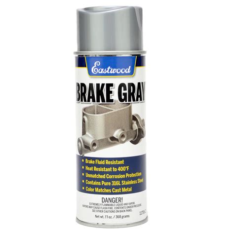 Eastwood Aerosol Brake Gray spray can paint for metal caliper master cylinder