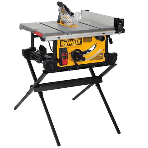 DeWalt DWE7490X Jobsite Table Saw with Scissor Stand (10" Blade ...