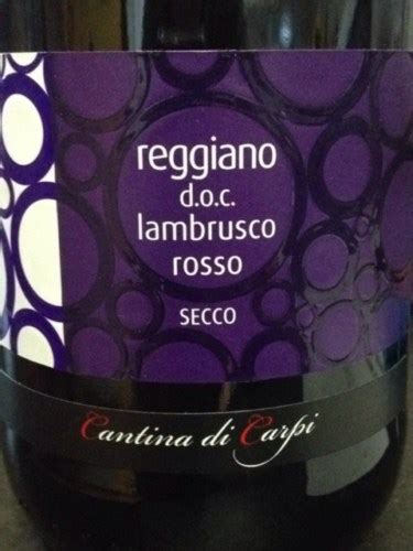 Cantina Di Sorbara Reggiano Lambrusco Rosso Secco Vivino Us