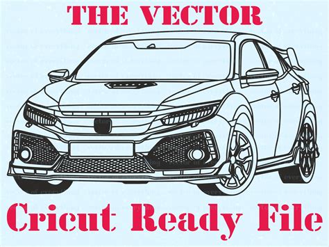 Japanese Car Civic Type R Svg Vector Cut File Cricut Etsy Finland