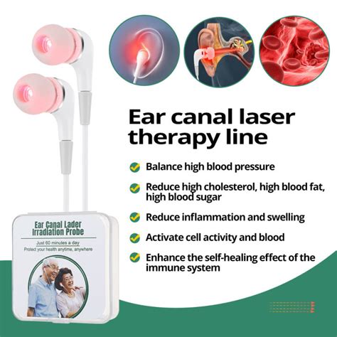 Agdoad Tinnitus Ear Therapy 650nm Wavelength Earplug Otitis Nose