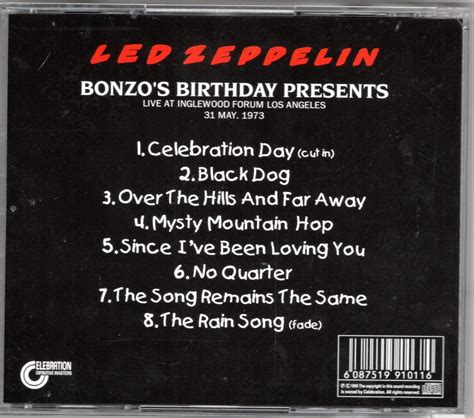 Yahoo Led Zepplin Bonzo S Birthday Presents