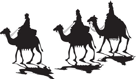 Dromedary Silhouette Clip Art Transparent Three Wise Men Png Full