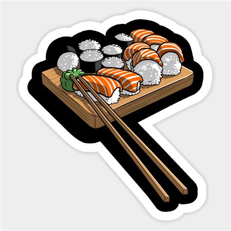 Sushi Chopsticks By Albertocubatas In 2023 Cool Stickers Food