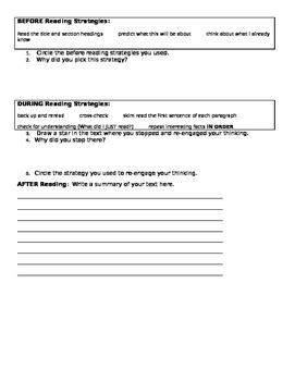 Using Srategies Before During And After Reading Non Fiction By