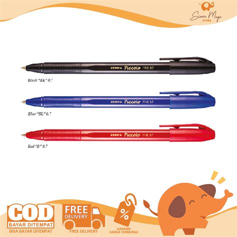 Jual Zebra Pulpen Piccolo Pulpen Ballpoint Murah Shopee Indonesia