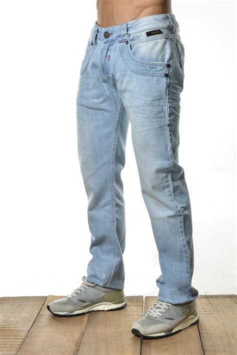 Jeans Para Hombre Color Azul Claro Jeans Para Hombre Moda Para