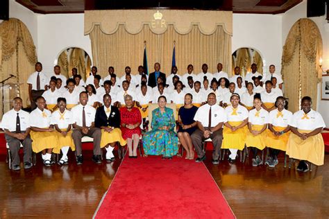 Graduating Class Of Nassau Christian School Paid Courtesy Call On Governor General Nassau