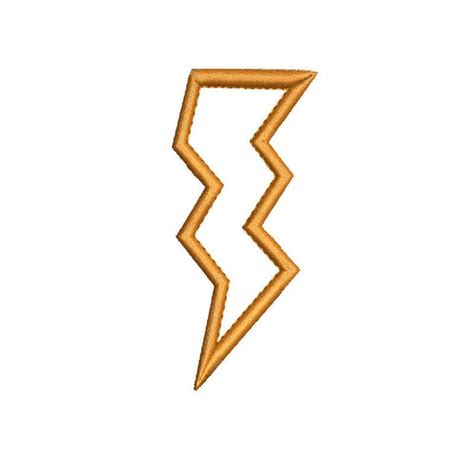 Lightning Bolt Applique Machine Embroidery Design Lightning Etsy Machine Embroidery Designs