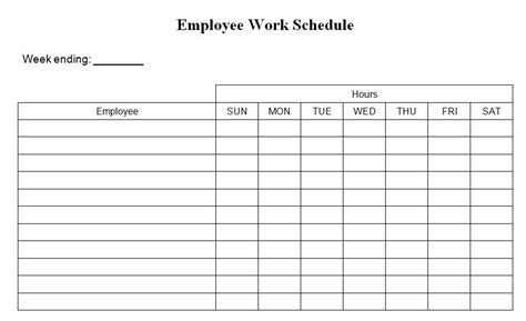 Formidable Work Schedule Maker Template Free Accounting Sheet