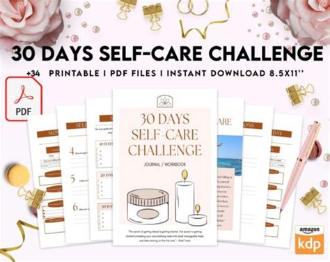 30 Day Self Care Challenge Self Care Journal Self Care Planner