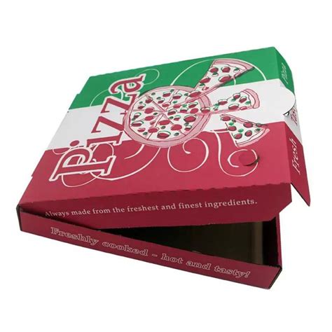 Cheap Corrugated Packaging Pizza Custom Printed Takeaway Brown Pizza