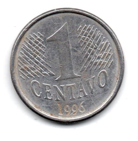 Numis Market 1996 1 Centavo ERRO Duplicação Moeda Brasil