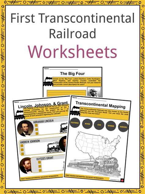 Transcontinental Railroad Map For Kids