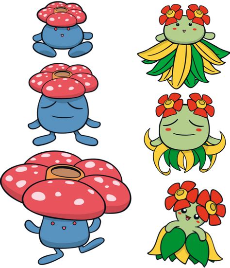 Vileplume And Bellossom Is Small Medium And Big By Lidni56 On Deviantart