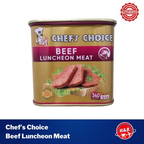 Chefs Choice Beef Luncheon Meat 340g Lazada Ph