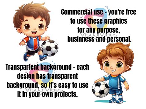 25 Cartoon Kids In Soccer Costumes Clipart Bundle Sticker Png Soccer