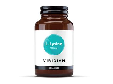 L Lysine 500mg 30 S Buy Viridian L Lysine 500mg 30 Vegetarian