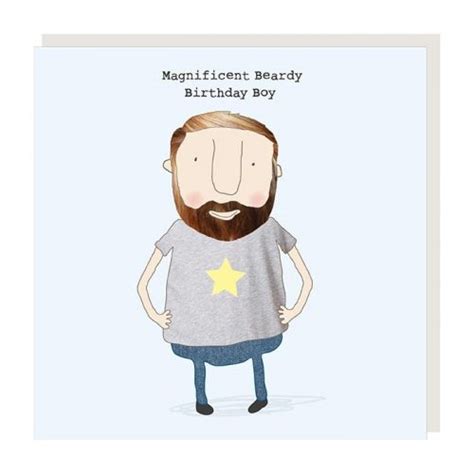 Shop Rosie Made A Thing Card Beardy Birthday Birthday Cards Cards