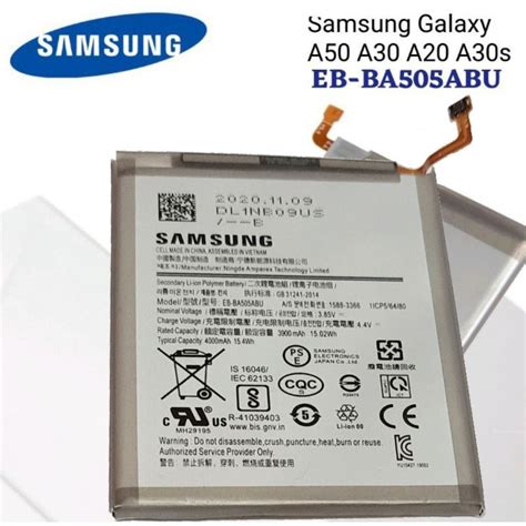 Samsung Galaxy A50 A30 A20 A30s EB BA505ABU Battery Original Shopee