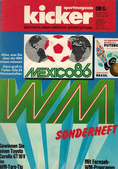 WM Kicker Sonderhefte Kicker Sportzeitschriften Zeitschriften