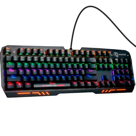 Madrid Center Teclado Gamer Mec Nico Elg Tgms Shooter Fio