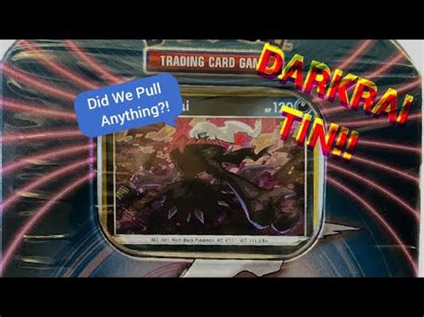 Opening A Pokemon Darkrai Tin Tcg Pokemon YouTube