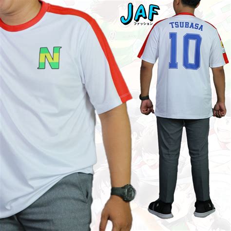 Jual Jaf Jersey Anime Bola Captain Tsubasa Nankatsu Merah Cosplay