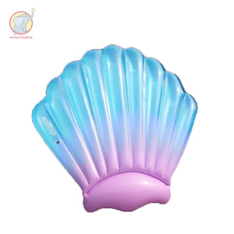 Giant inflatable Gradient scallop clam shell pool float swimming circle ...