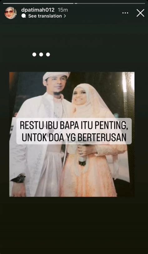 ‘restu Ibu Bapa Itu Penting Untuk Doa Yang Berterusan Isteri Yusof