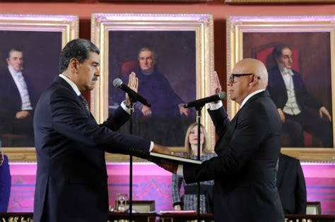 Venezuelan President Nicol S Maduro Is Sworn In Despite Credible