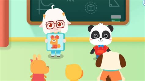 Bayi Panda Kiki Dan Bebek Kecil Belajar Matematika Tentang Menyortir