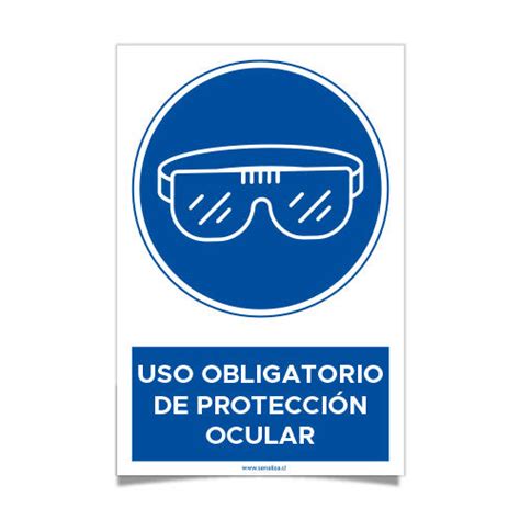 Uso Obligatorio De Protección Ocular Señaliza Spa