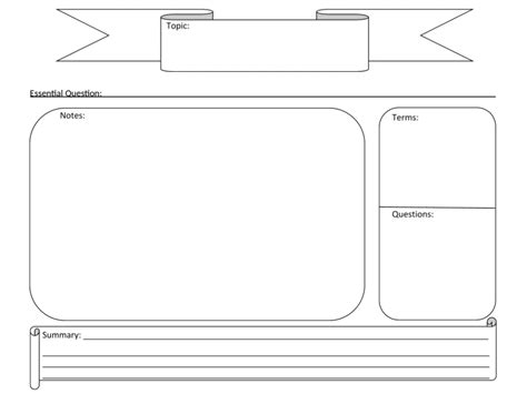 Graphic Organizer Notes On Biography