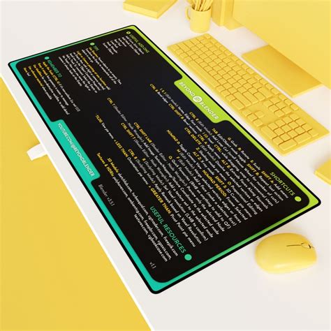 Desk Mats Blender Shortcuts And More Etsy