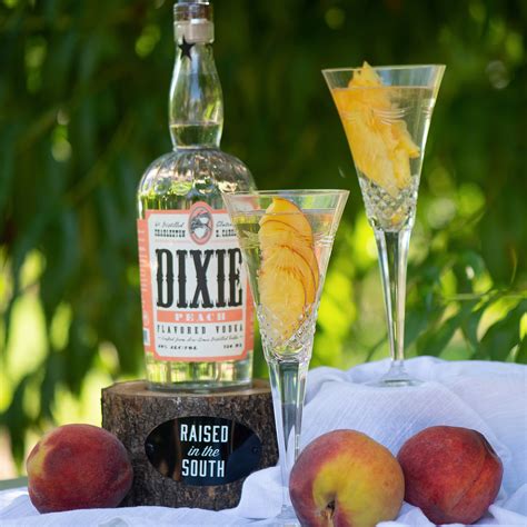 Dixie Peach Bellini Dixie Spirits Made In America Raised In The South