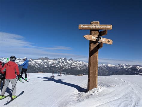 The Mammoth Mountain Sign at 11,053 Feet - Mammoth Mountain Snowman Report